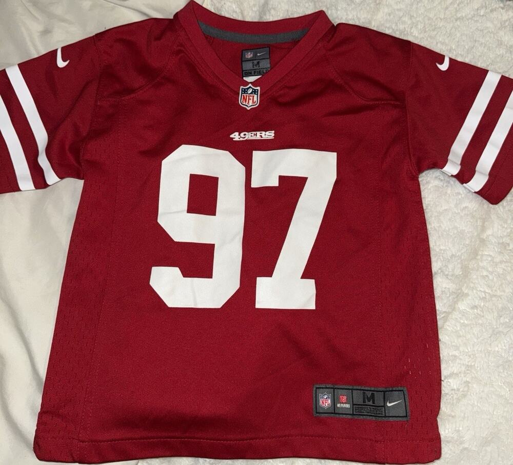 Nike San Francisco 49ers Nick Bosa #97 Youth Medium Red Short Sleeve NFL Jersey